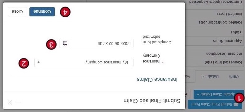 Request Information from Site Manager form