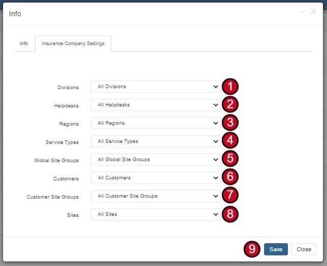 Add Insurance Company form