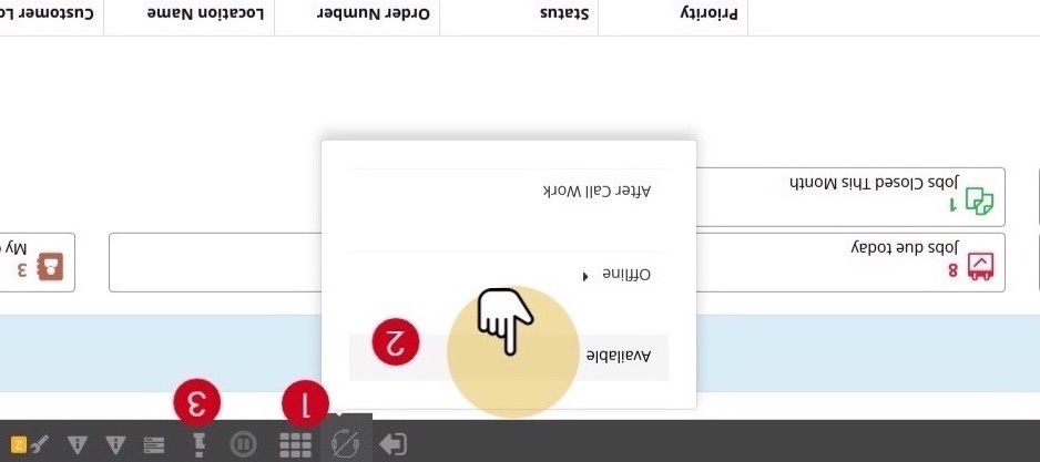 Setting availability status