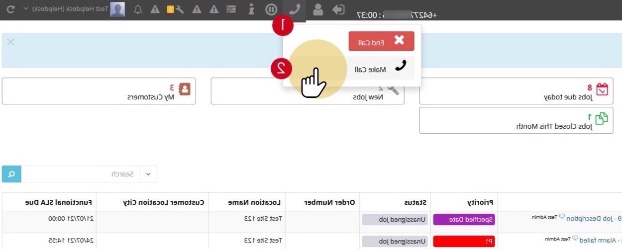 In-call controls in toolbar