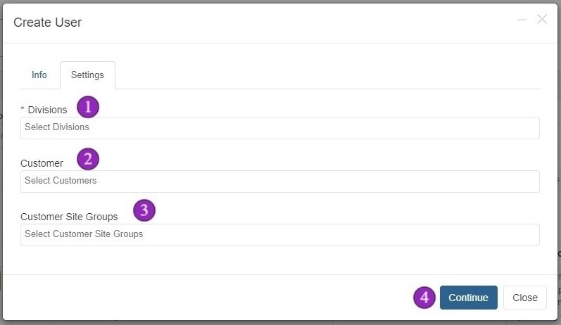 Customer Admin Settings